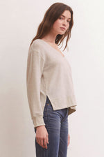 Wilder Cloud V-Neck Long Sleeve Top