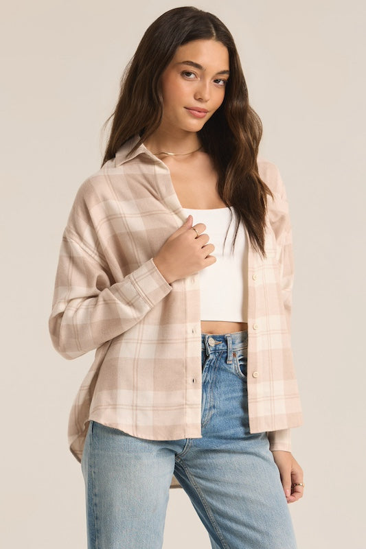 River Plaid Button Up