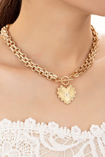 Chunky Chain with Heart Pendant