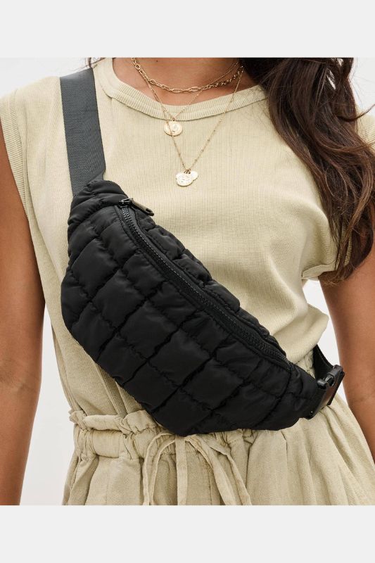 Resurgence Quilted Puffer Belt Bag