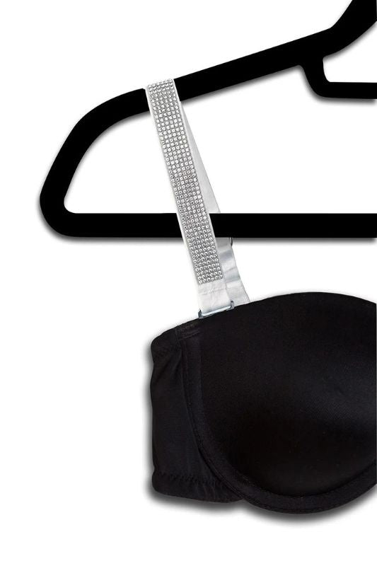 Plunge Bra with Crystal Straps