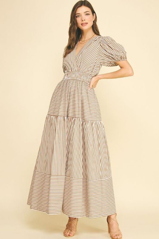cardigan over maxi dress PinkBlush Mocha Ribbed Sleeveless Dress Cardigan Maternity Set Large