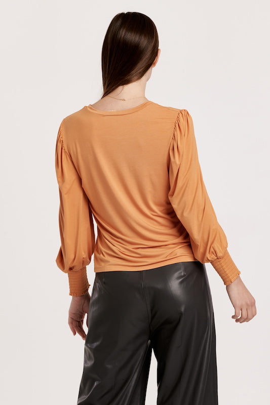 Sandrine Long Puff Sleeve Top