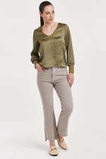 Aya V Neck Long Sleeve Top