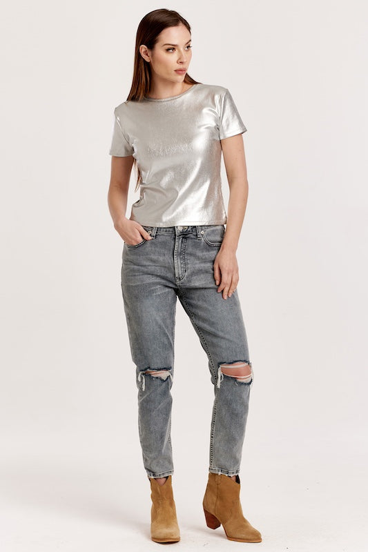 Bianca Metallic Tee