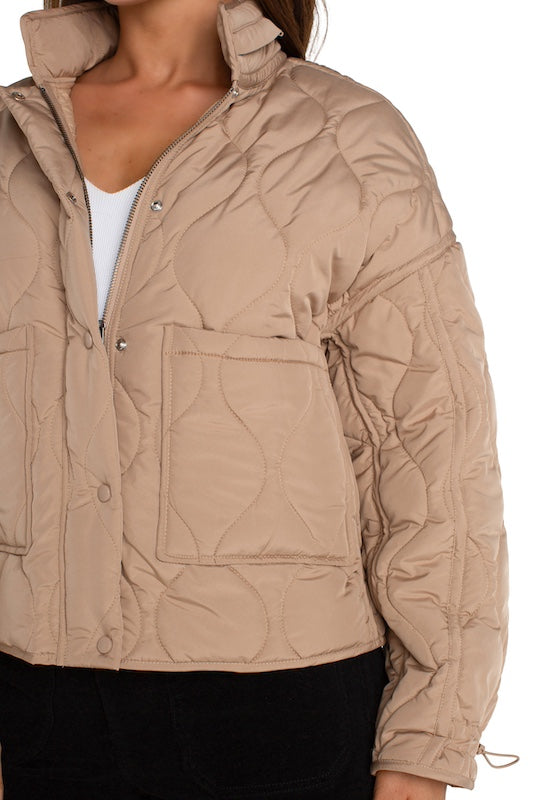 Quilted Jacket Zip Out Hood