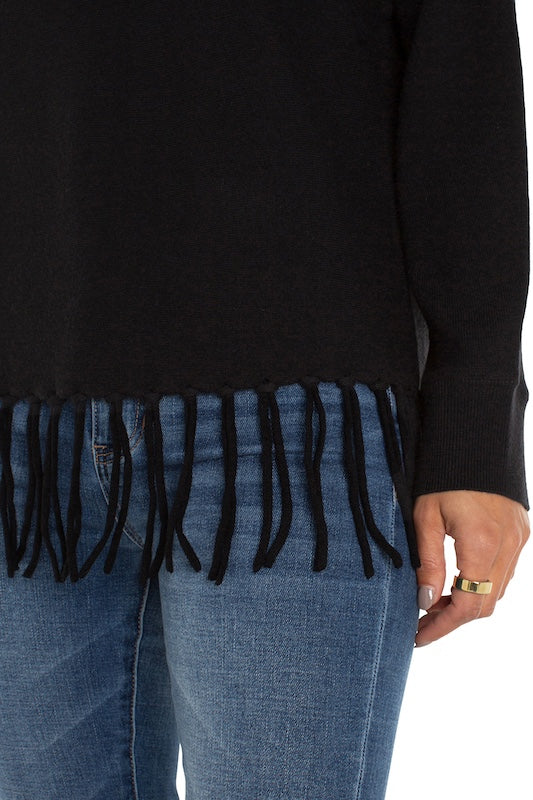 Seamless Dolman Sweater with Fringe