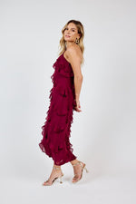 All Invited Ruffle Detail Maxi Dress