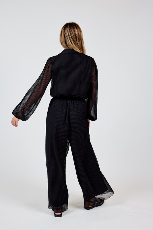 Gathering Button up Jumpsuit