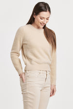 Effy Crew Neck Fuzzy Sweater