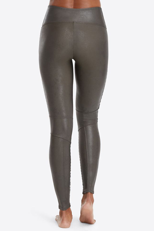 SPANX FAUX LEATHER SNAKE SHINE LEGGINGS - Steve's on the Square