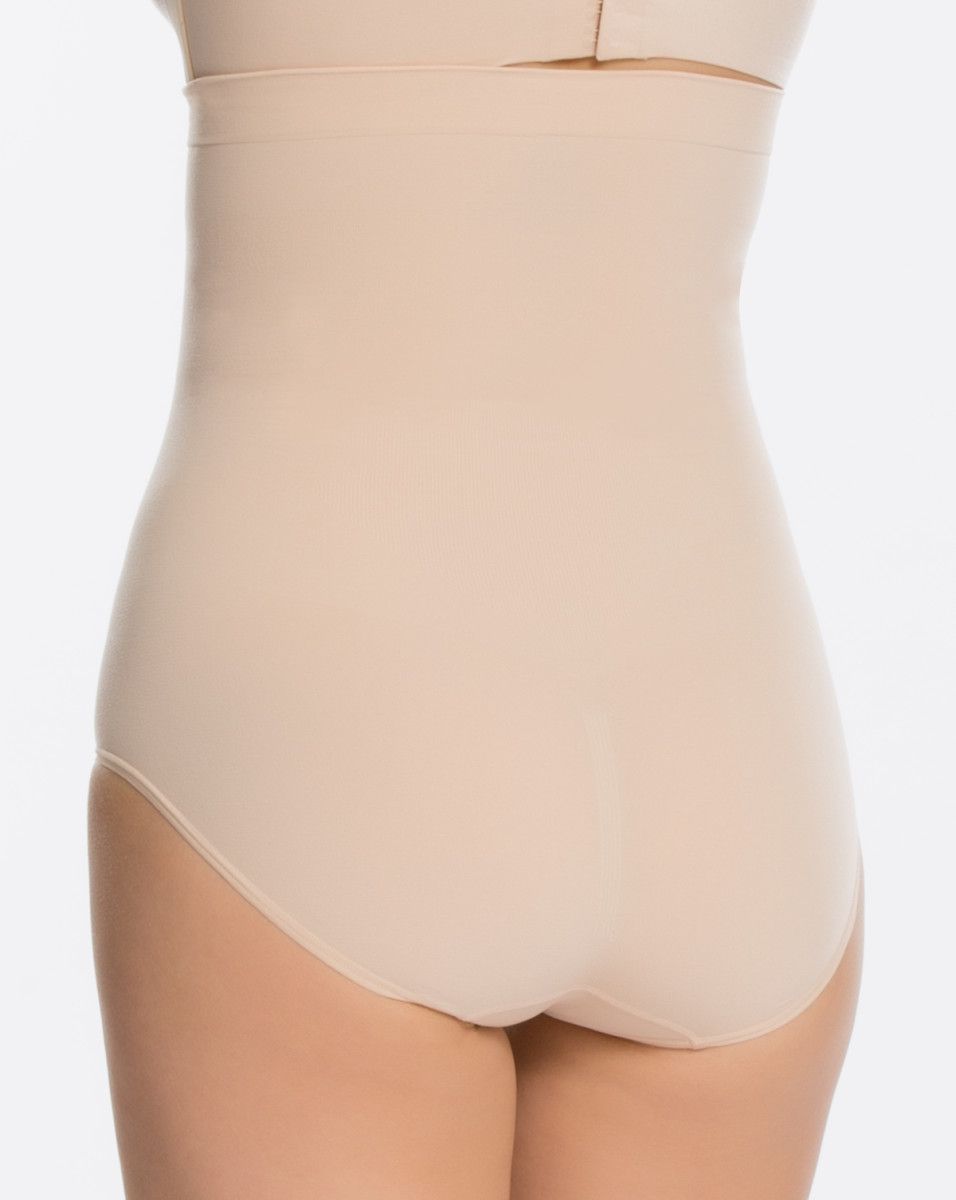Shaping Thong Womens Tummy Control Size Medium Soft Nude Underwear Panty