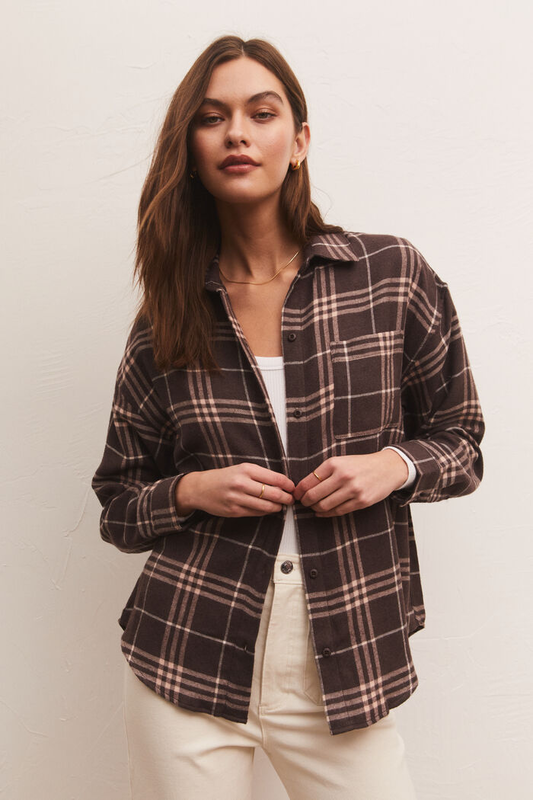 River Plaid Button Up