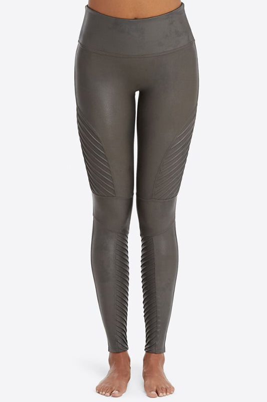 Spanx Faux Leather Moto Leggings - NWT Small Edgy,... - Depop